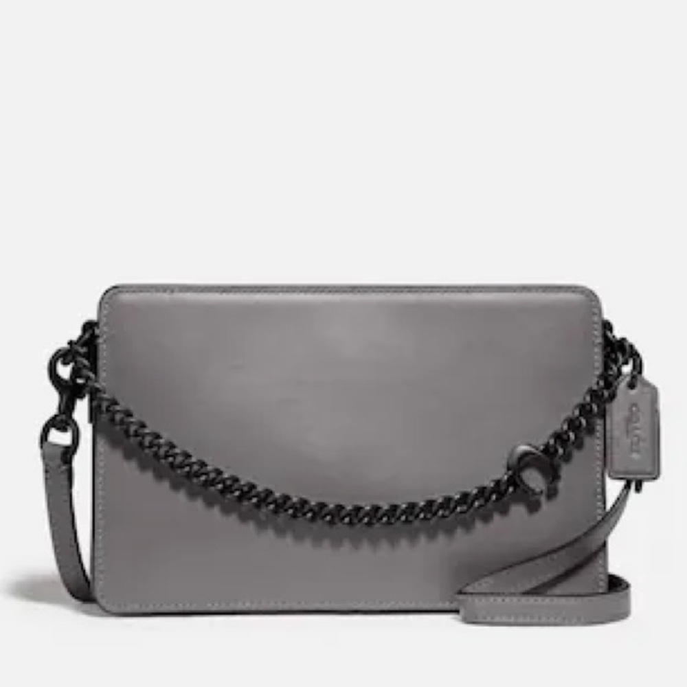 NWT Coach Signature Chain Leather Crossbody Bag - Picture 14 of 14
